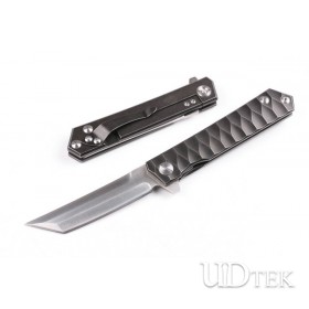 Will brake Titanium handle no logo folding knife UD403376 